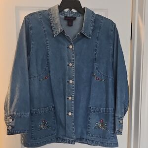 Denim & Co. Embroidered Women's Jacket